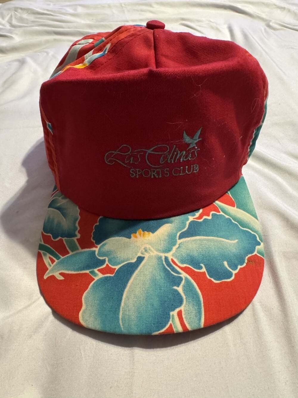 Las colinas Sports Golf Club Hat Floral Rare Leather Strap